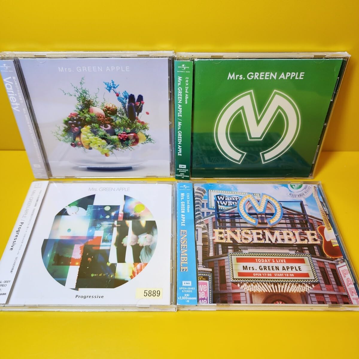 ※新品ケース交換済み　Mrs.GREEN APPLE　CD4枚セット Amazon.co.jp: ケース交換済み Mrs.GREEN APPLE CD4枚セット